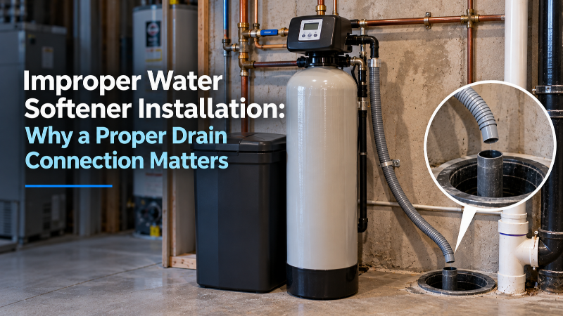 Improper Water Softener Installation: Why a Proper Drain Connection Matters