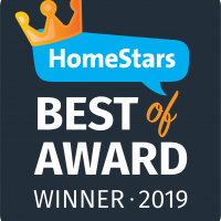 Proud to Win!  "HomeStars Best Of Award 2019"